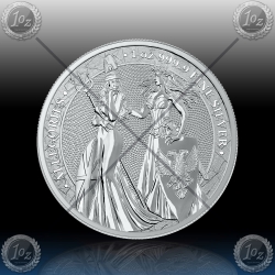 1oz GERMANIA 5 Mark 2019 (The Allegories - Britannia & Germania) BU